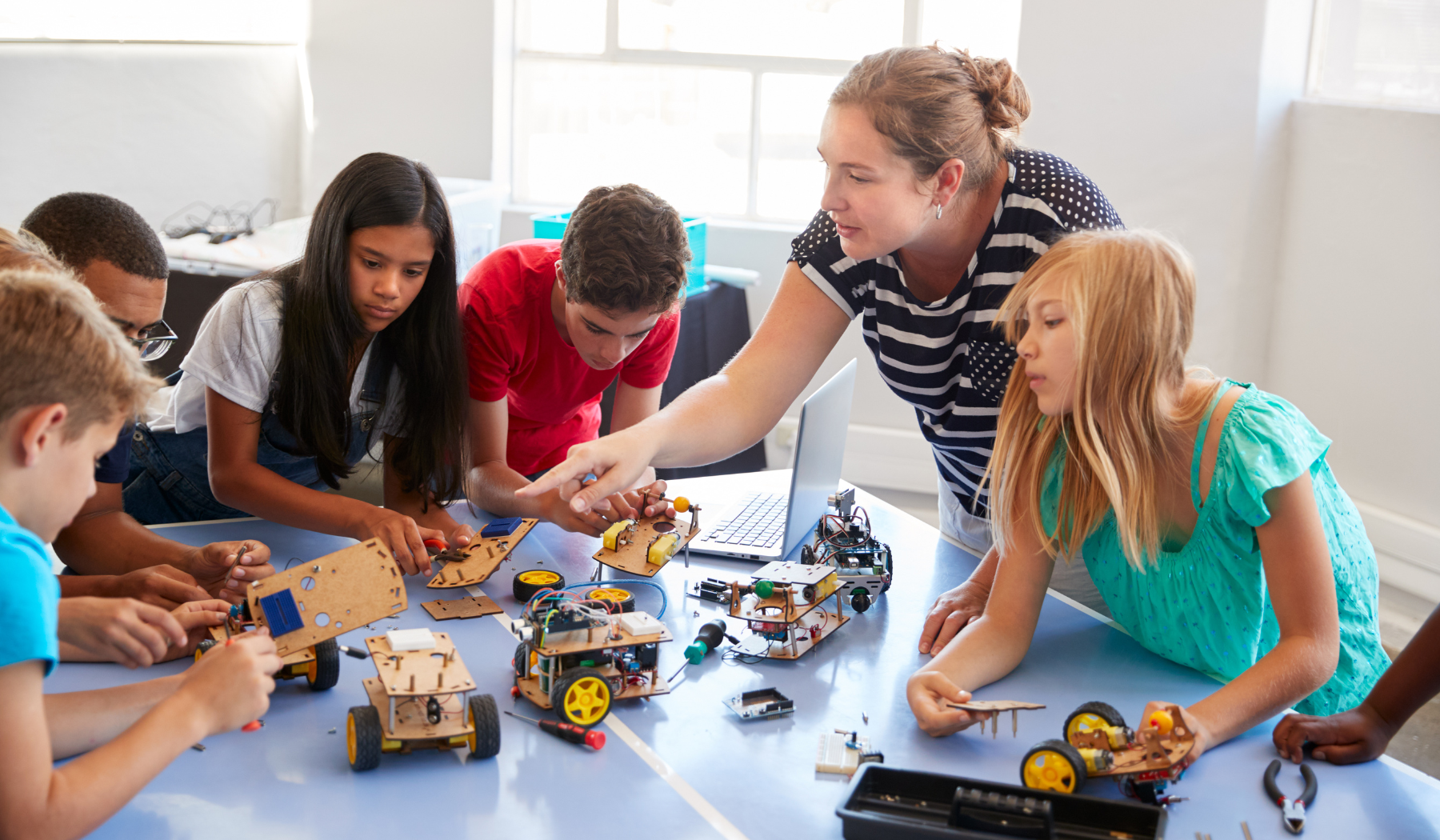 Kids at afterschool program